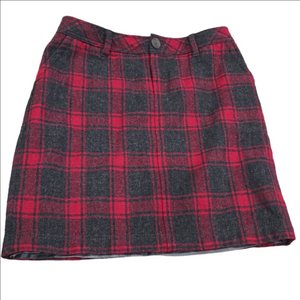 Super Cute Wool Blend Mini Skirt with Pockets Size 8 Eddie Bauer